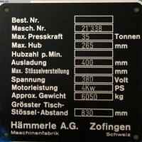 Hydr. pressbrake HÄMMERLE AP 35-1600/S 4 D