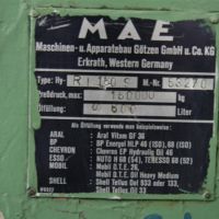 Prensa hidráulica MAE R160S