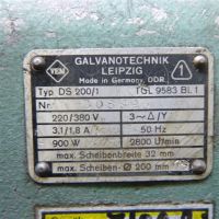 Schleifbock WMW Galvanotechnik DS 200/1