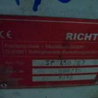 Транспортёр для удаления стружки Richter SP 450 / 63
