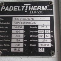 Mobile Hearth Furnace - Electric PadeltTherm HEU 9196/700
