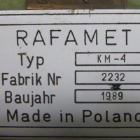 Schwenkbiegemaschine Rafamet KM-4