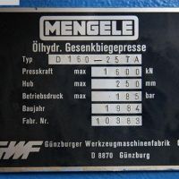 Abkantpresse - hydraulisch MENGELE D160/25 TA8