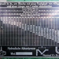 Abkantpresse - hydraulisch EHT EHP 15-35