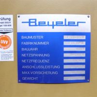 Prensa plegadora hidráulica BEYELER RH100-3100
