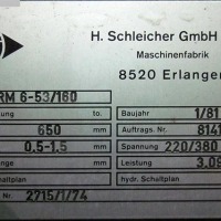 Haspel- und Richtanlage SCHLEICHER RM 6-53/160+HP-D5000-03-750