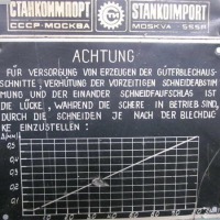 Plate Shear - Mechanical STANKOIMPORT ND 3318