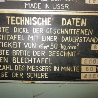 Tafelschere - mechanisch STANKOIMPORT ND 3318