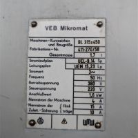 Jig Boring Machine WMW MIKROMAT BL 315x450
