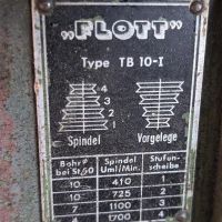 Tischbohrmaschine FLOTT TB 10-I