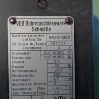 Wiertarka promieniowa SCHMOELLN BR40x1250