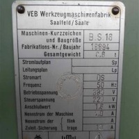 Säulenbohrmaschine WMW SAALFELD BS 16