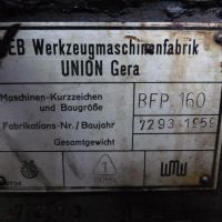 Wytaczarka płytowa UNION BFP 160