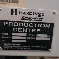 Machining Center - Vertical HARDINGE - BRIDGEPORT XV1000 - 4 Axis