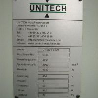 Lathe - cycle controled Unitech UT 660 x 1500