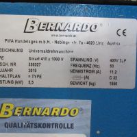 Leit- und Zugspindeldrehmaschine BERNARDO Smart 410x1000V