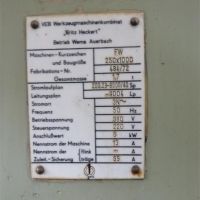 Fresadora de consola - horizontal WMW- FRITZ HECKERT FW 250x1000