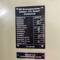 Fräsmaschine - Vertikal WMW Heckert FSS 400 / 2 PS