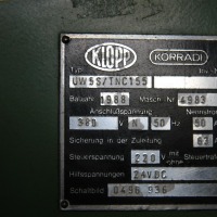 Fräsmaschine - Universal KORRADI KLOPP UW5S / TNC 155