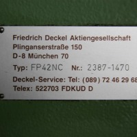 Fräsmaschine - Universal Deckel FP42 NC - 4 Achsen/4 axis