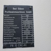 Gewinderollmaschine PROFIROLL BAD DUEBEN PR 10 CNC AC
