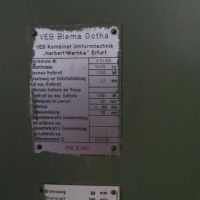 Prasa mimośrodowa - jednokolumnowa WMW BLEMA-GOTHA PEE II 250