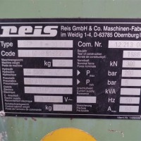 Hydraulische Presse Reis SEP 9-30D1