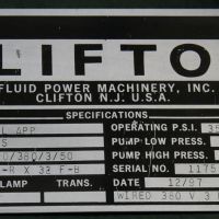 Prasa czterokolumnowa - hydrauliczna CLIFTON 505 D SPL APP