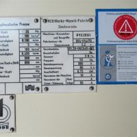 Prasa jednokolumnowa - hydrauliczna WMW Zeulenroda PYE 25 S1