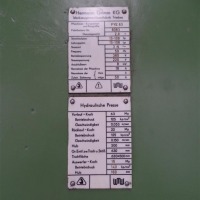 Einständerpresse - Hydraulisch WMW Hermann Grimm PYE 63
