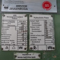 Einständerpresse - Hydraulisch WMW ZEULENRODA PYE 40N
