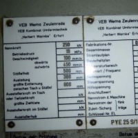 Einständerpresse - Hydraulisch WMW ZEULENRODA PYE 25 S/1M
