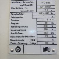 Single Column Press - Hydraulic WMW ZEULENRODA PYE 160 S