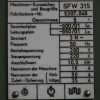 Flachschleifmaschine WMW MEUSELWITZ SFW 315x1000