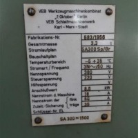 Cylindrical Grinding Machine WMW SA 300 x 1500