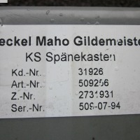 Coolant Unit DMG (DECKEL-MAHO-GILDEMEISTER) KS Spaenekasten