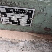 Magnetic Clamping Plate VEB ELEKTROTECH.GERAETE FE 200 / 630