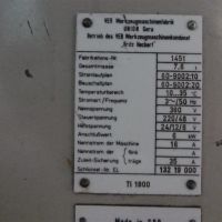 Ротационный стол - Расточный станок WMW "FRITZ HECKERT" TI 1800
