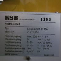 Pump control unit KSB AG Hyatronic MA - 89