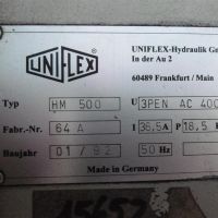 hydraulische Werkstattpresse Uniflex-Hydraulik GmbH HM 500