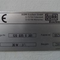 Instalación de lavado - continua DUERR ECOCLEAN 36W-SFI