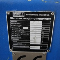 Generador DEUTZ MWM Generator type GAS