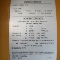 Generator KWK Caterpillar CAT G3512