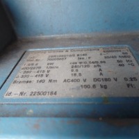 Polipastos eléctricos de cable para puentes grúa DEMAG 2BR132D 12/2 B140