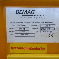 Säulenschwenkkran Demag D-GS360 2,5-2,5