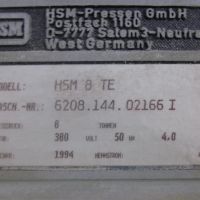 Prensa de fardos HSM PRESSEN GMBH HSM 8 T