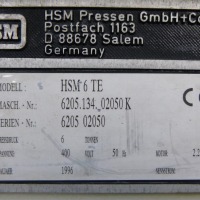 Prensa de fardos HSM PRESSEN GMBH HSM 6 TE