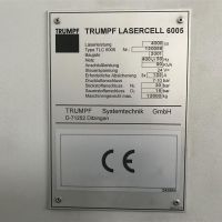 Máquina de corte por láser TRUMPF Lasercell 6005 (TLC6005)