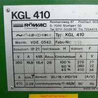 Instalación de soldadura Röwac KGL 410