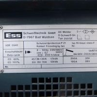 Instalación de soldadura ESS Schweißtechnik 250 GE